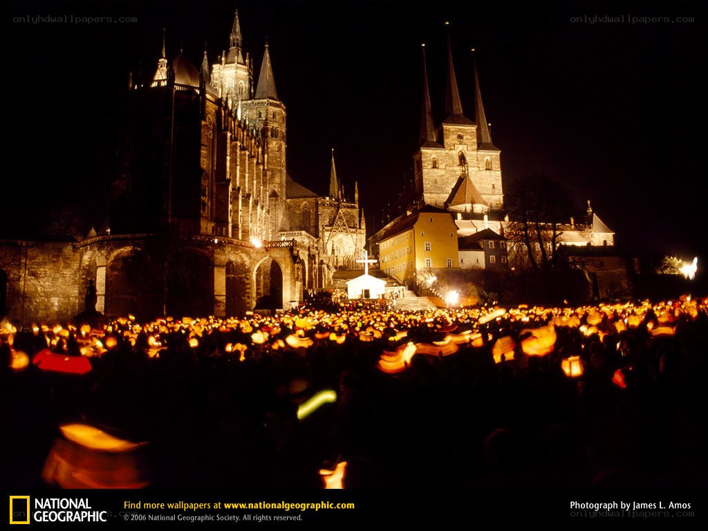 Lantern festival at night