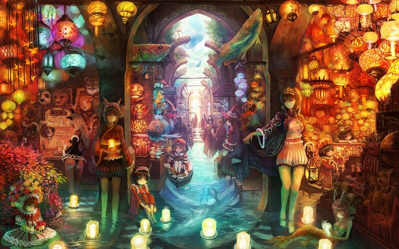 Lantern festival market