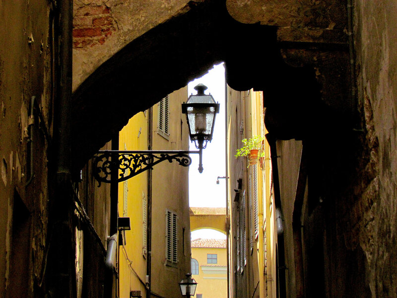Lantern in Alleyway