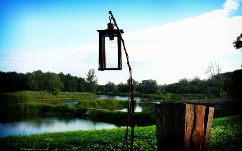 Lantern on a Post