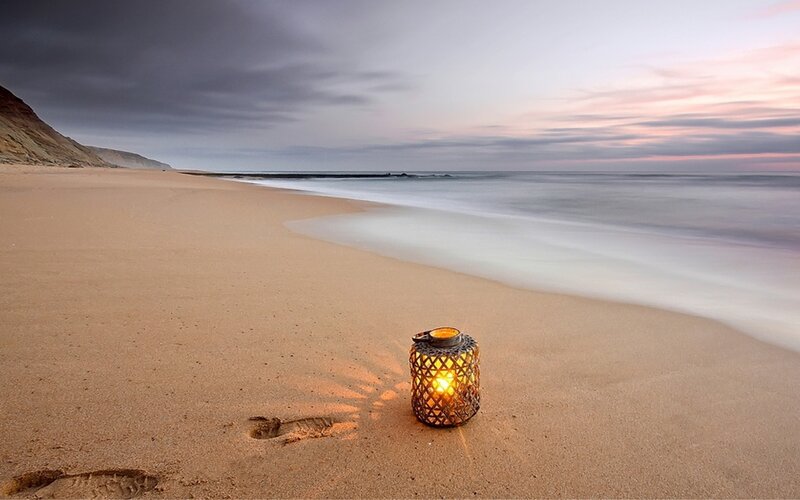 Lantern on Beach