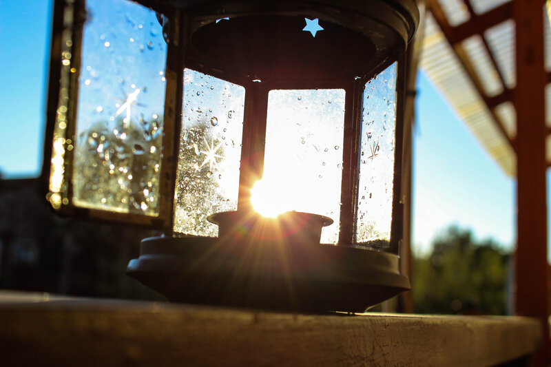 Lantern with Sunburst