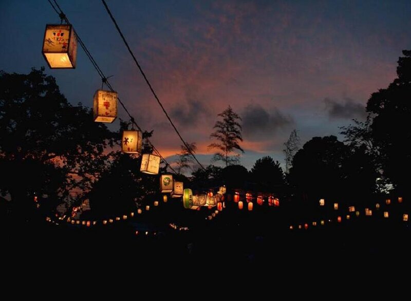 Lanterns at Dusk