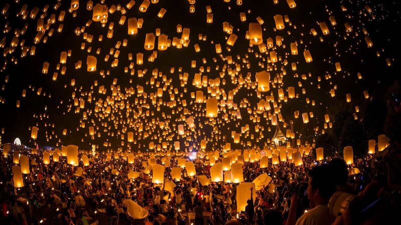 Lanterns at festival