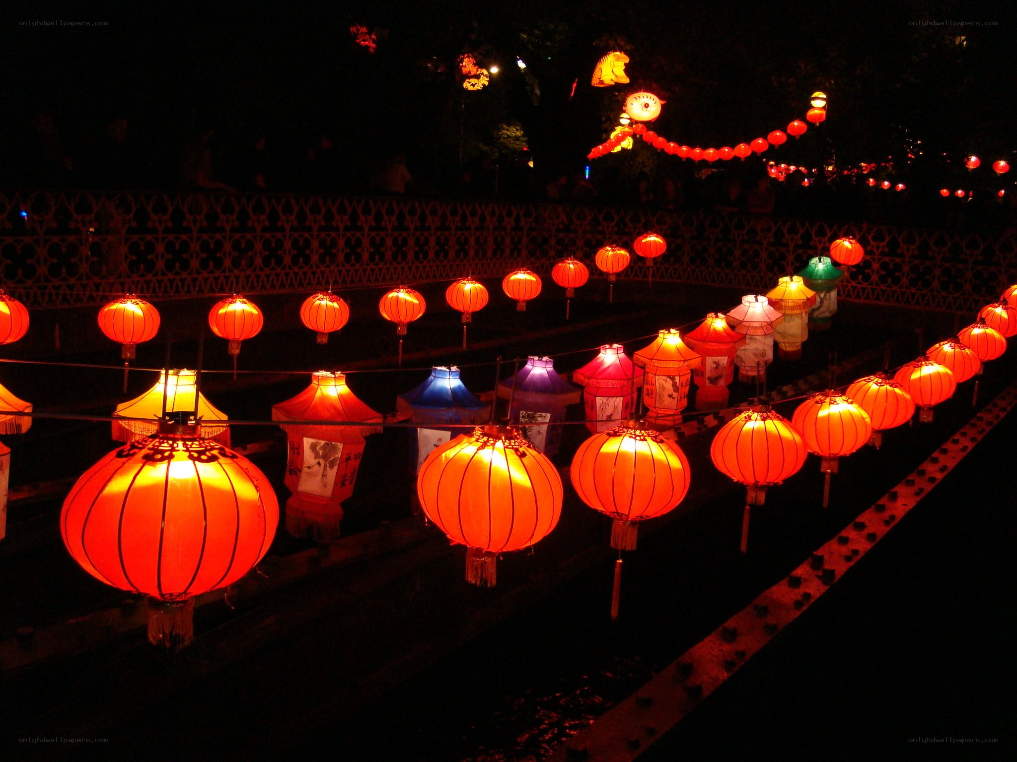 Lanterns at night festival