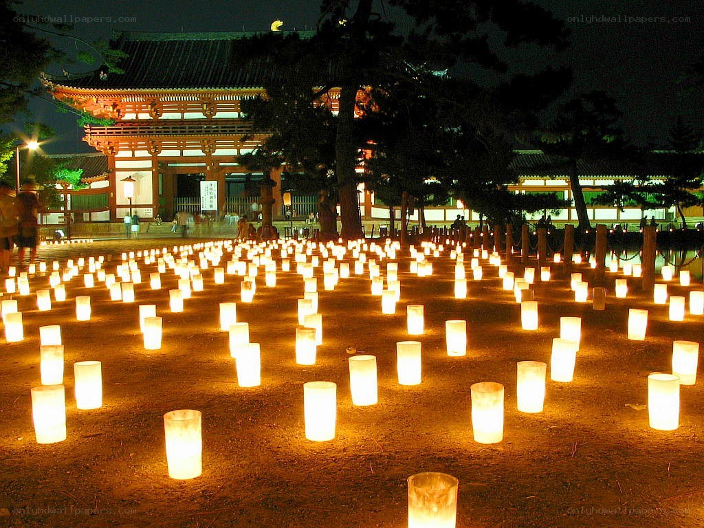 Lanterns at temple festival