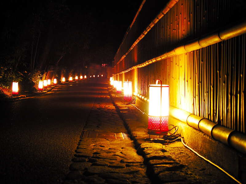 Lanterns on a Path