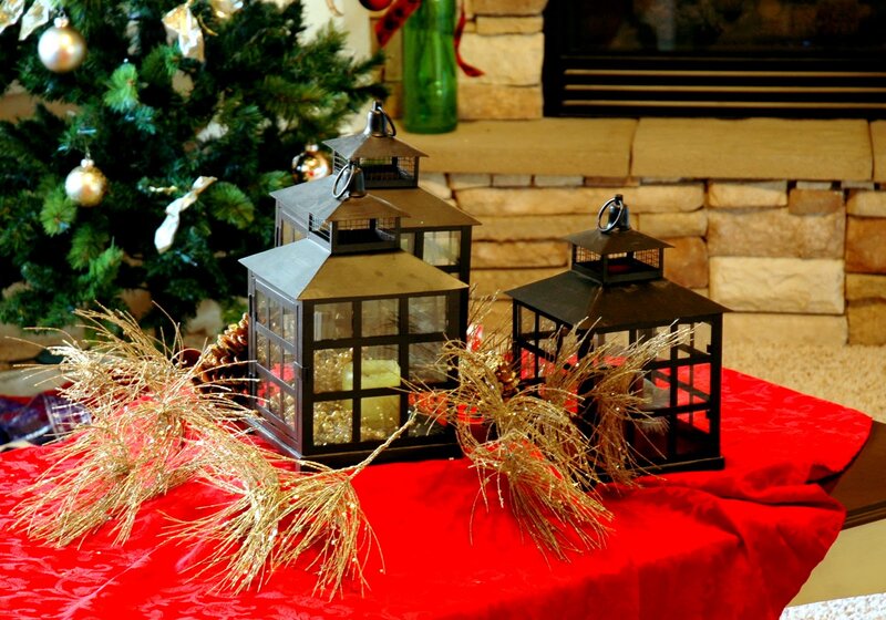 Lanterns on Red Cloth