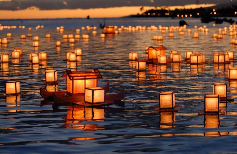 Lanterns on Water