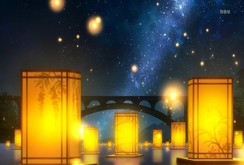 Lanterns on Water — Yellow