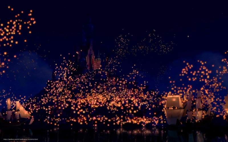 Lanterns over a castle
