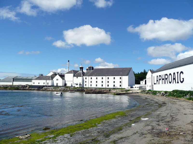 Laphroaig distillery by the sea