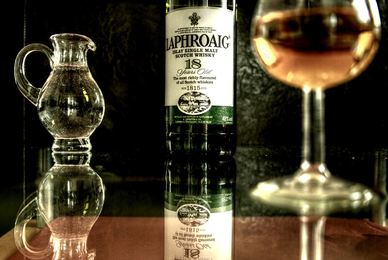 Laphroaig Whisky Bottle