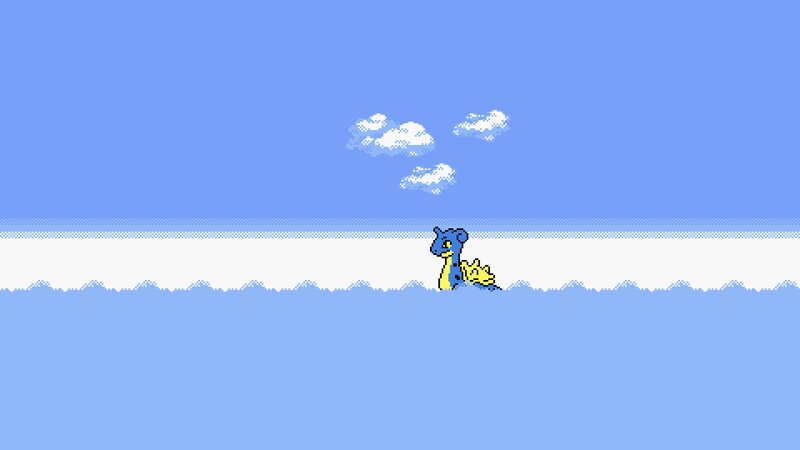 Lapras in Water — Blue