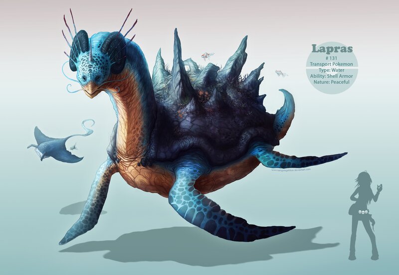 Lapras Pokemon concept art
