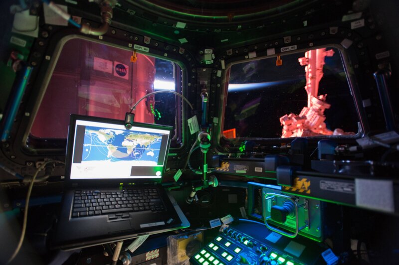 Laptop in Spacecraft