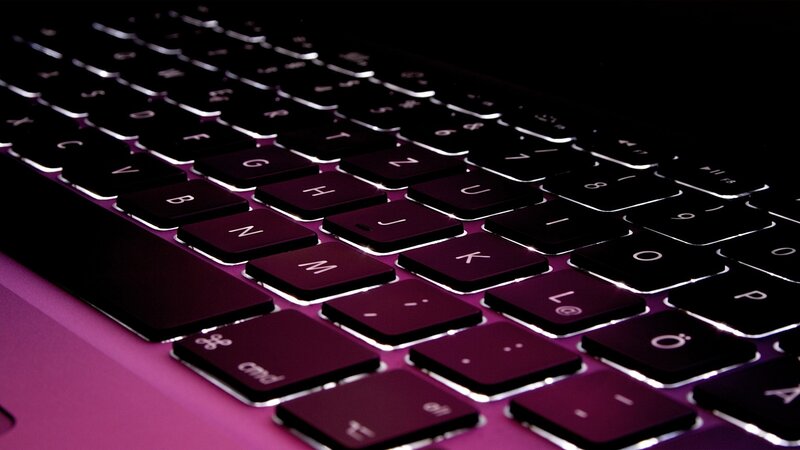 Laptop Keyboard — Black, Dark
