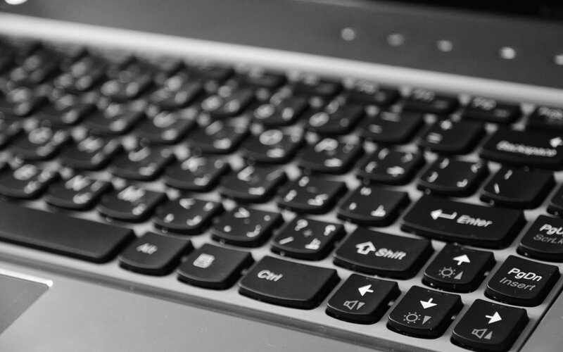 laptop keyboard close-up