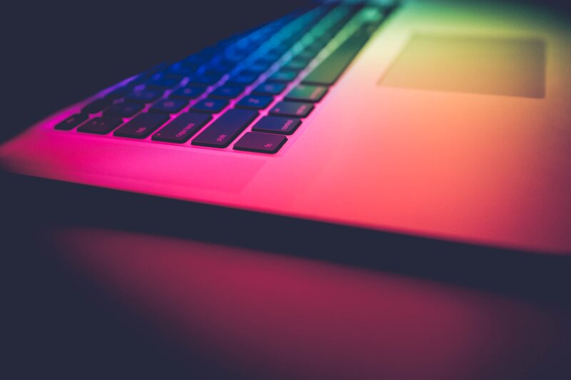 Laptop Keyboard with RGB Lighting