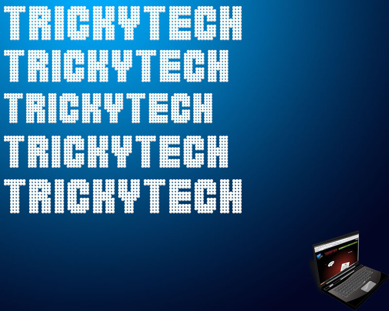 Laptop on Blue Background