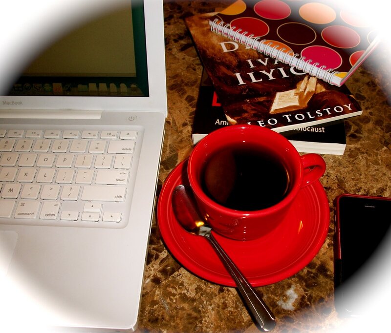 Laptop with Coffee Cup