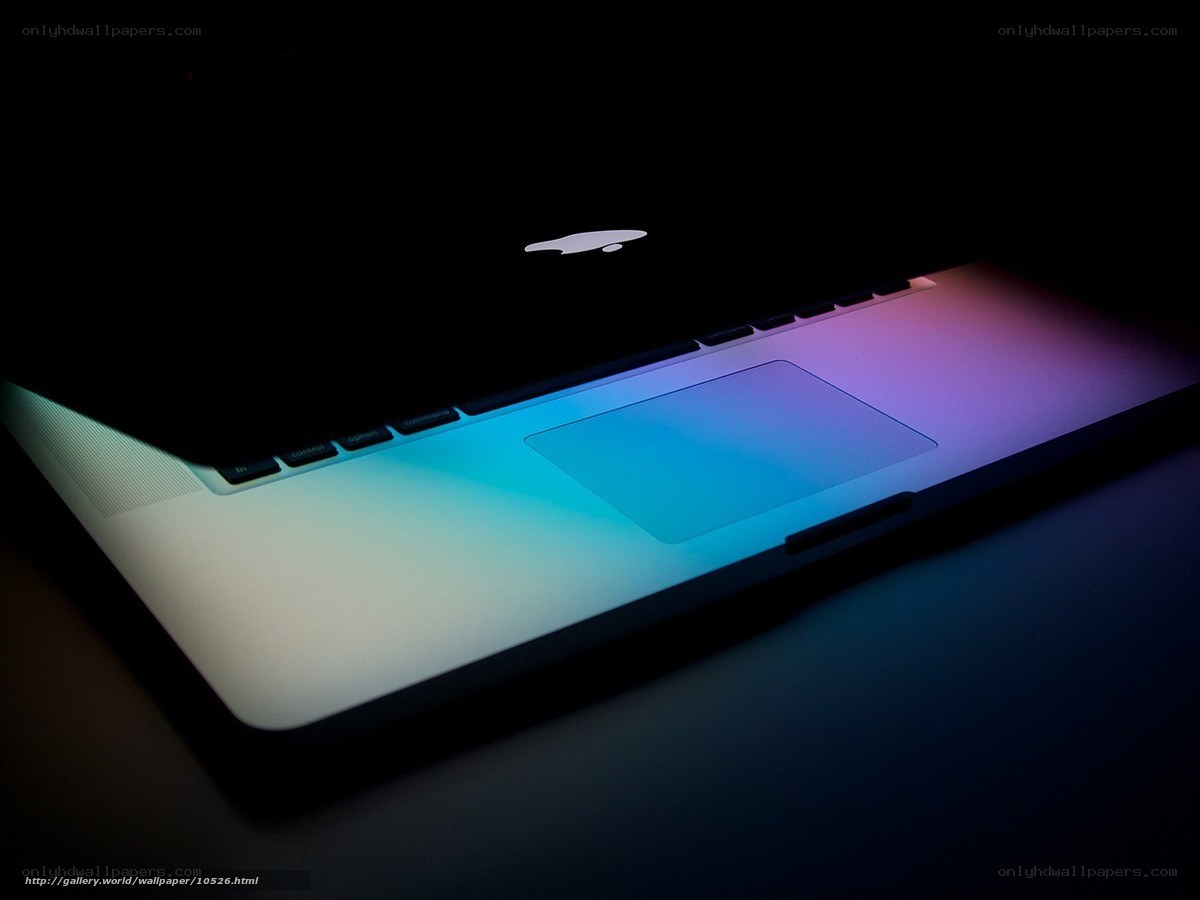 laptop with colorful lighting
