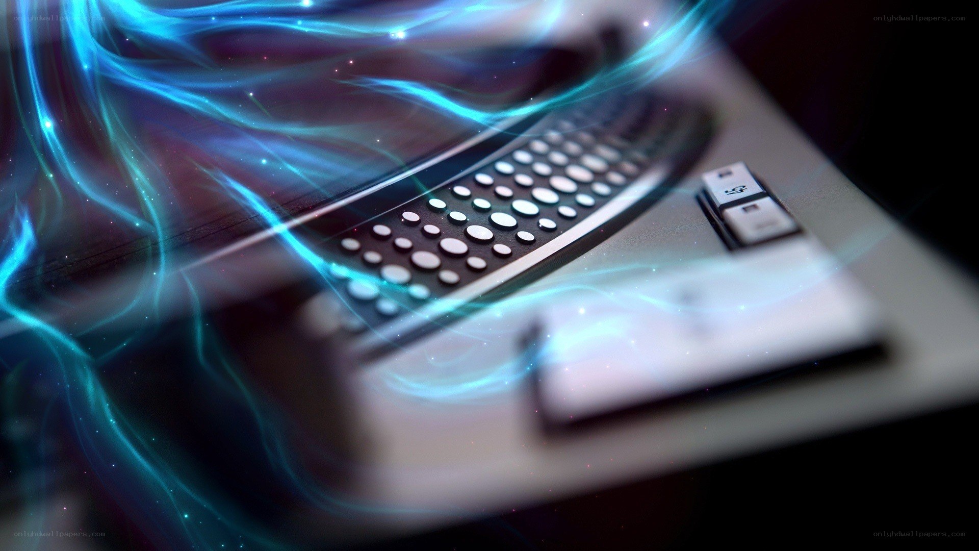 laptop with glowing energy