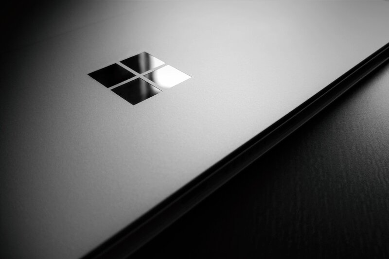 Laptop with Logo — Gray