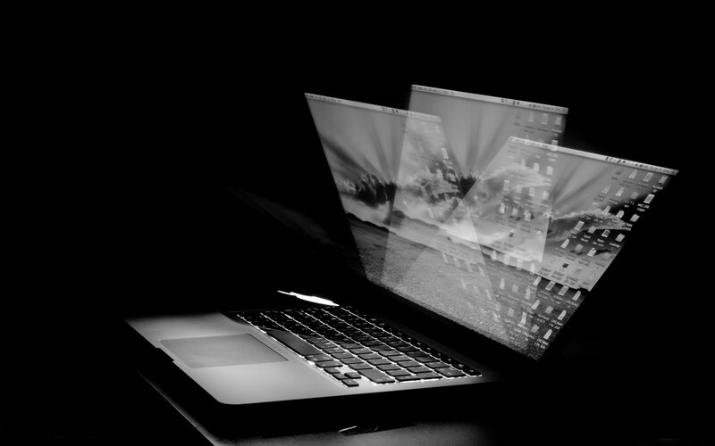 laptop with multiple screens