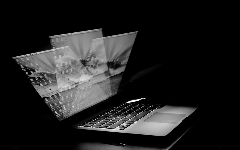 laptop with multiple screens