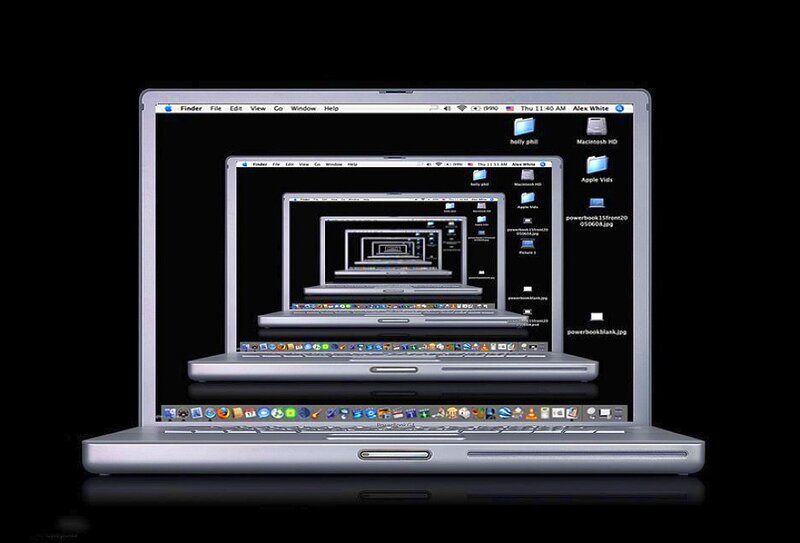 laptop with recursive screen