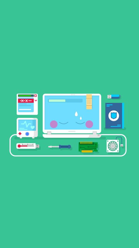 Laptop with Repair Tools