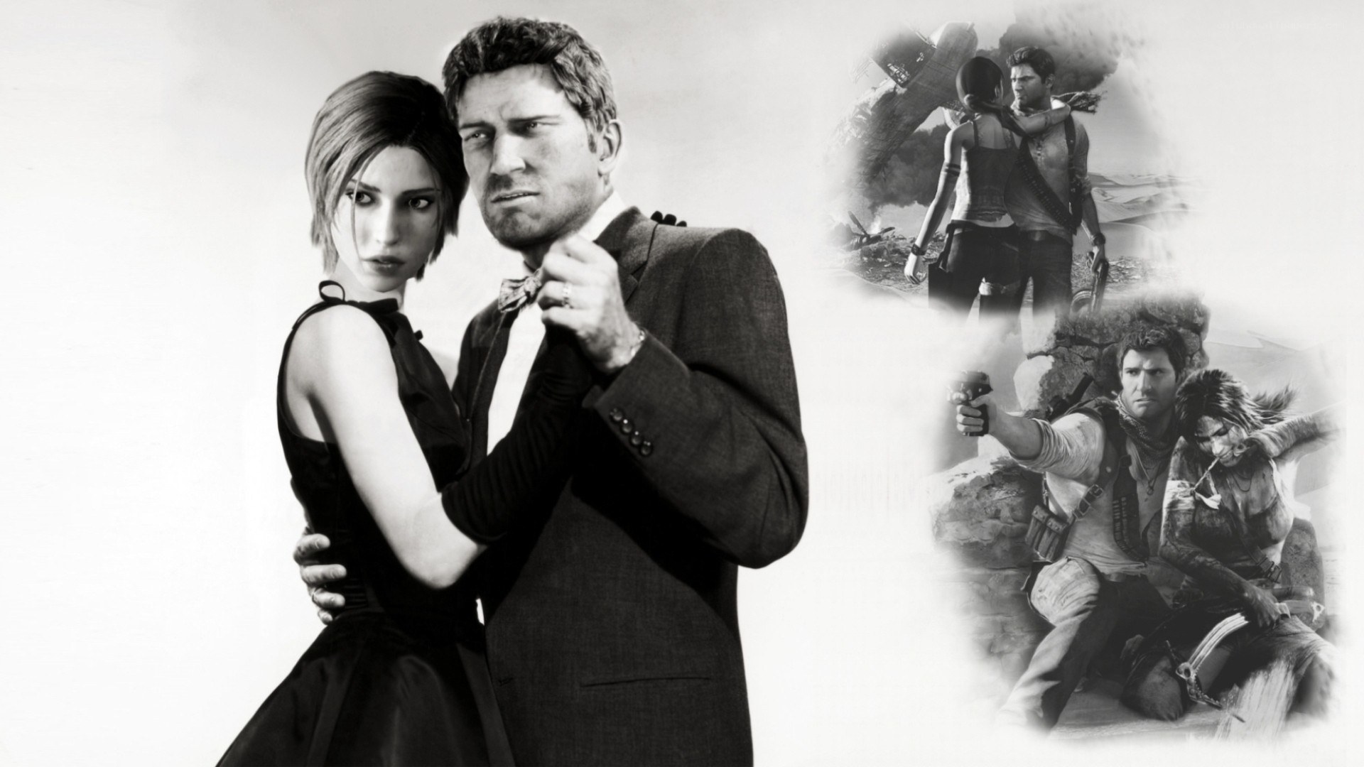 Lara and Nathan in various scenes