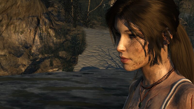 Lara Croft by River