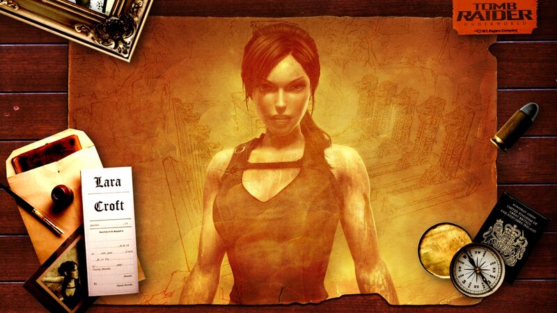 Lara Croft Character — Brown, Adventurous