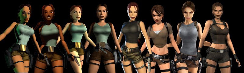 Lara Croft character evolution