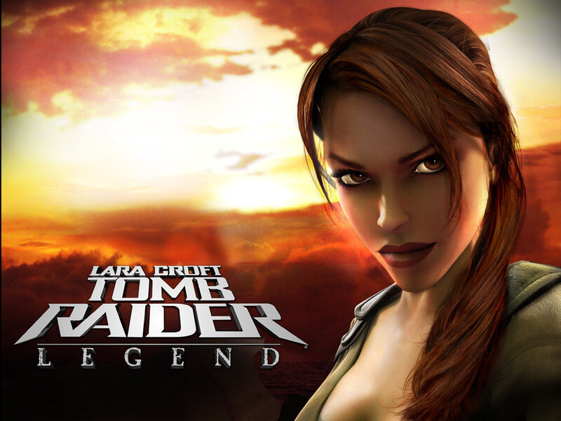 Lara Croft Character — Orange