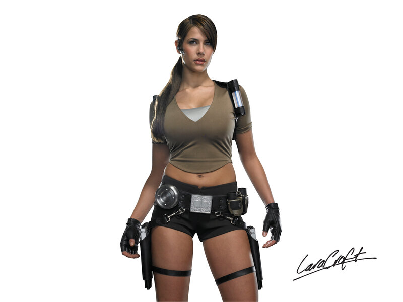 Lara Croft character portrait
