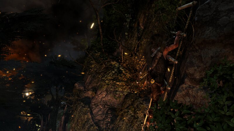 Lara Croft Climbing — Black