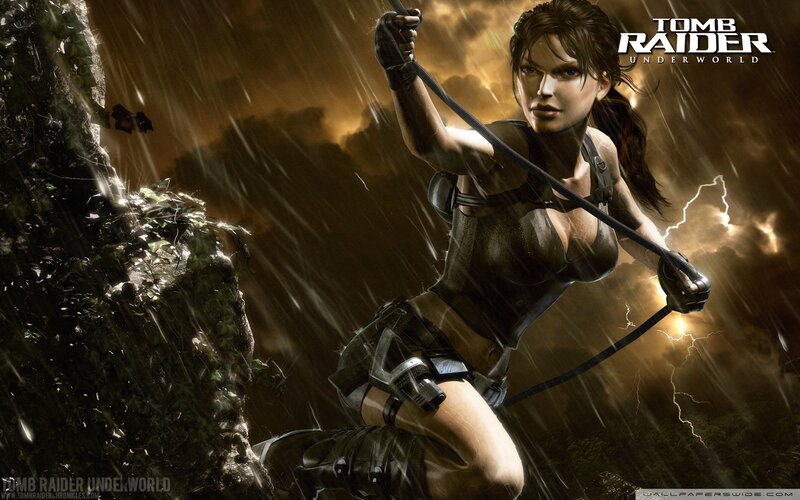 Lara Croft Climbing