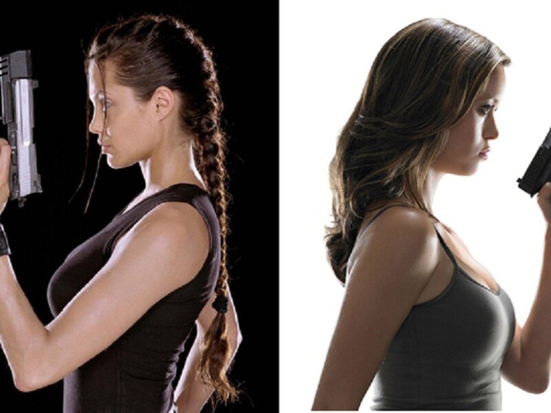 Lara Croft comparison images