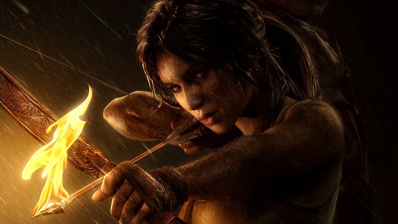 Lara Croft Drawing Bow — Brown