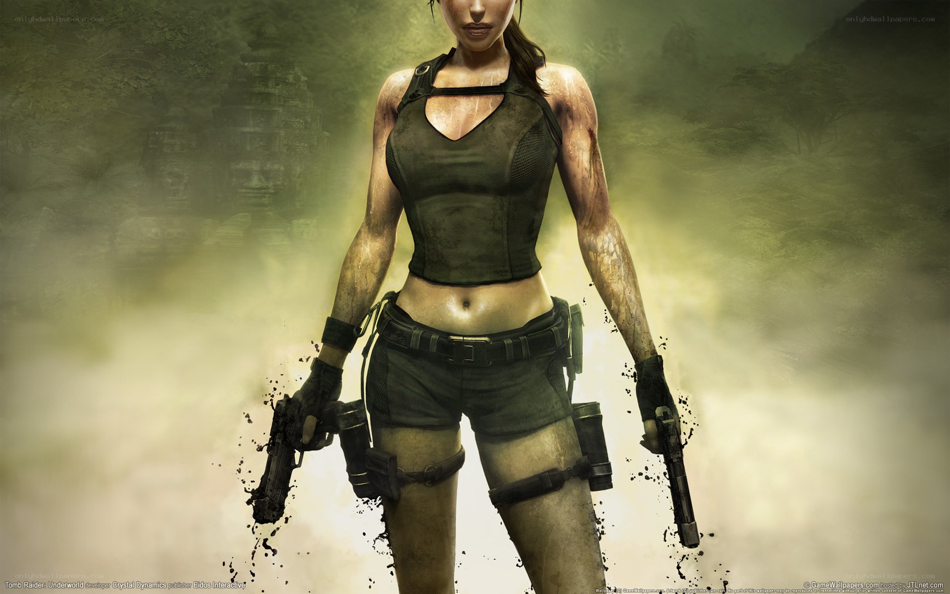 Lara Croft in action