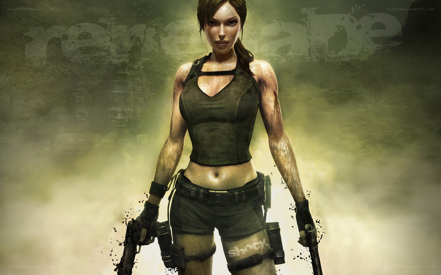 Lara Croft in action