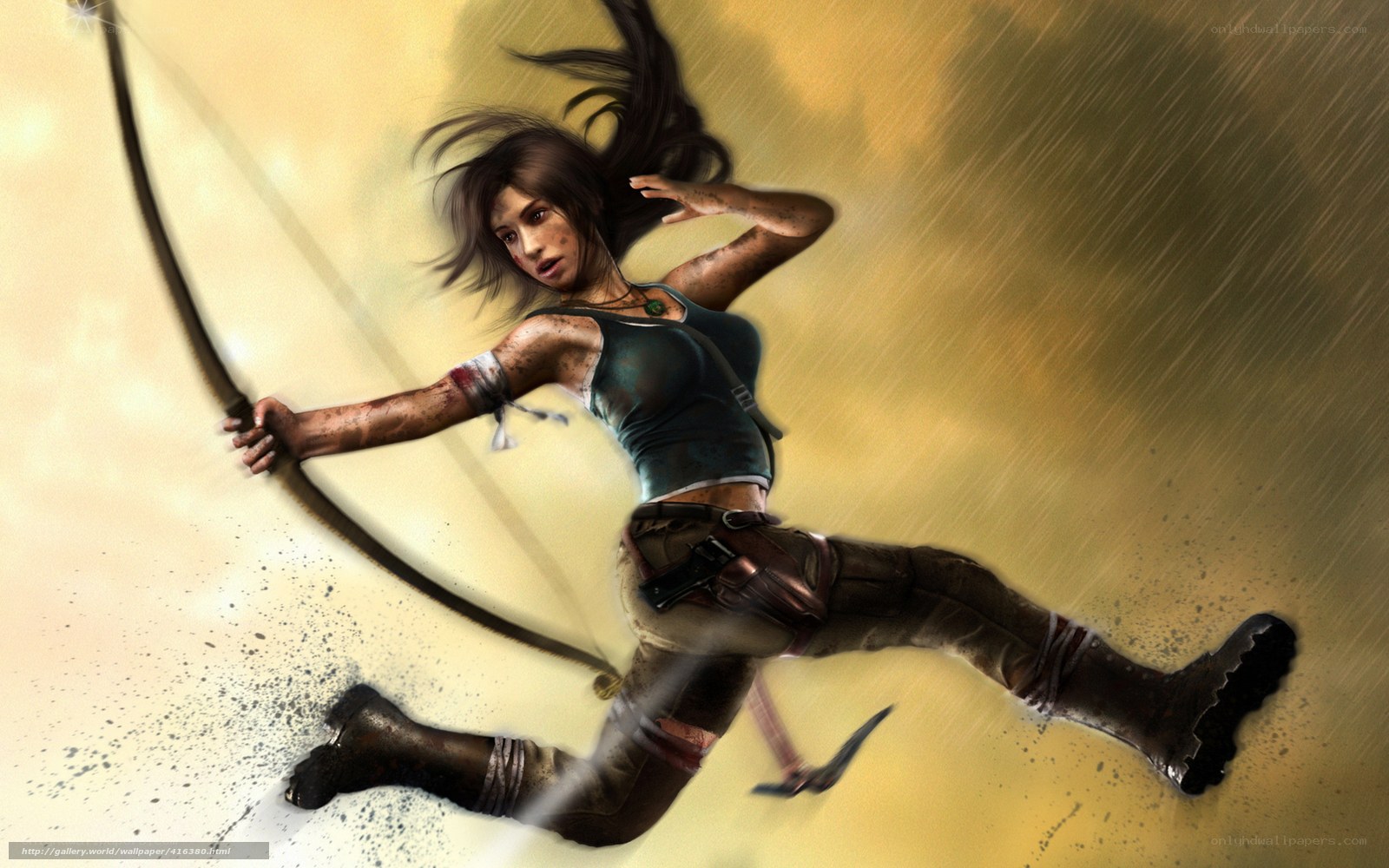 Lara Croft in action
