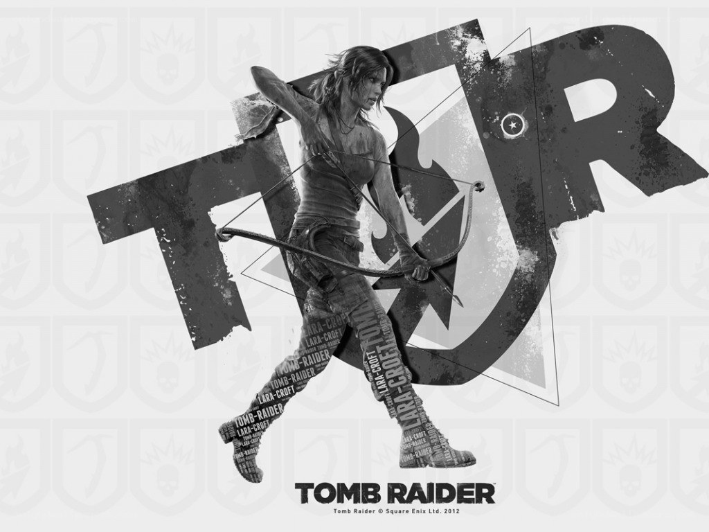 Lara Croft in action
