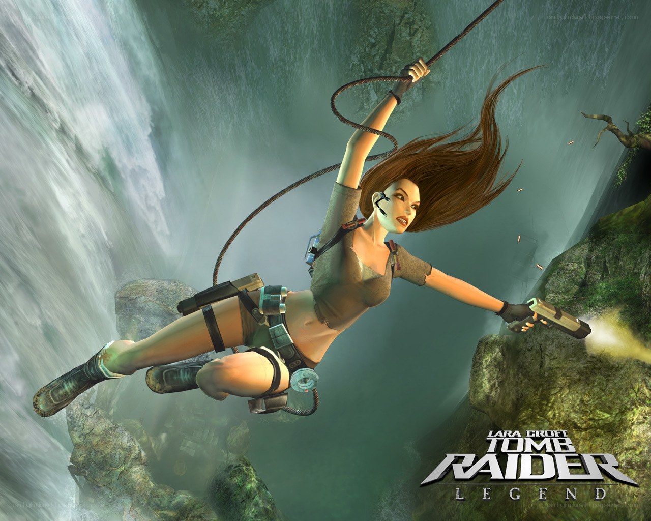 Lara Croft in action