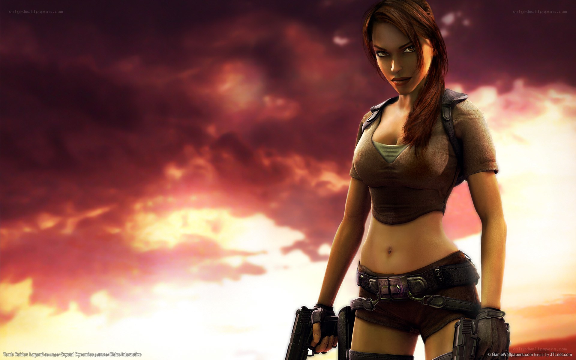 Lara Croft in action