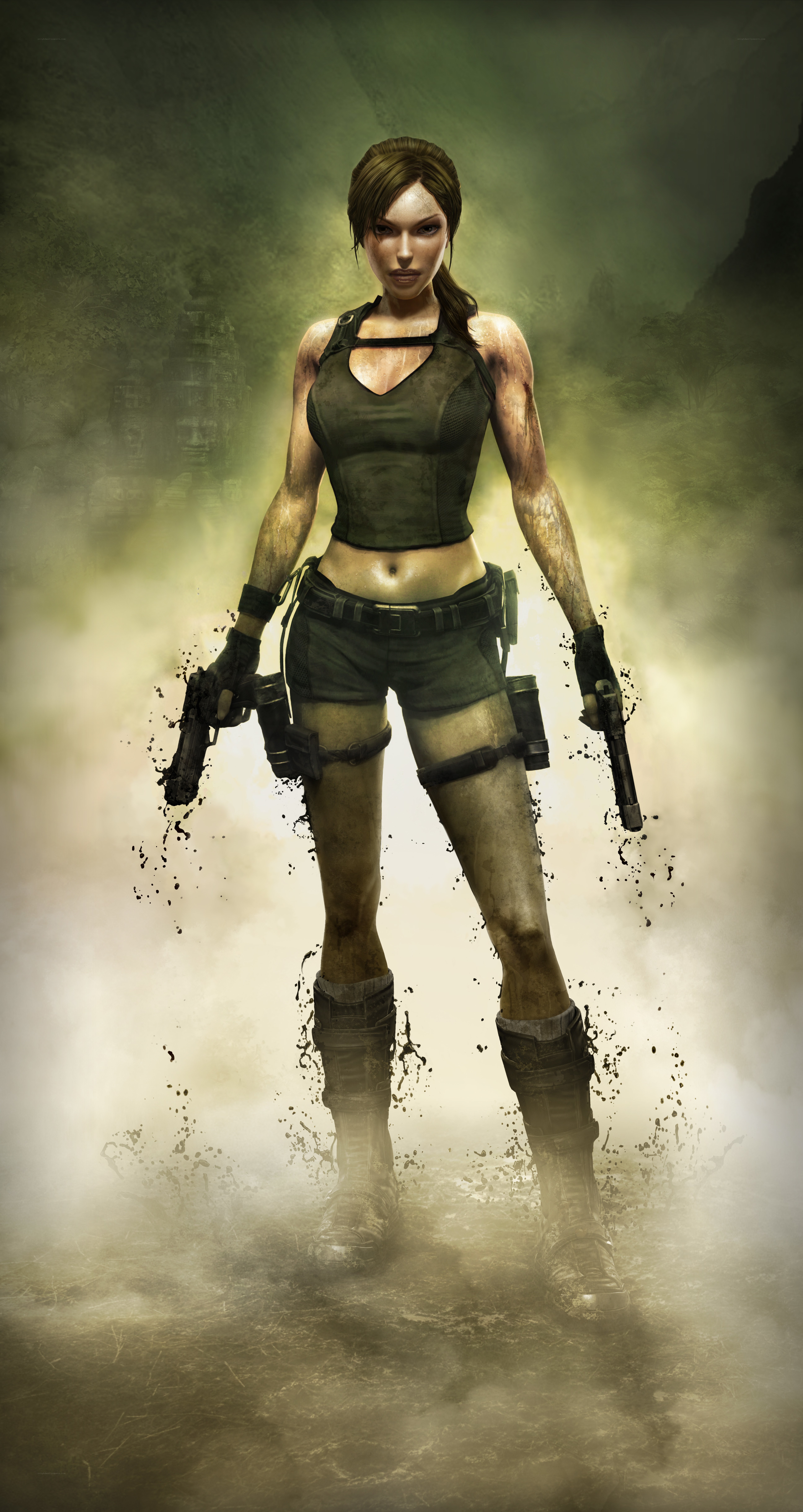 Lara Croft in action