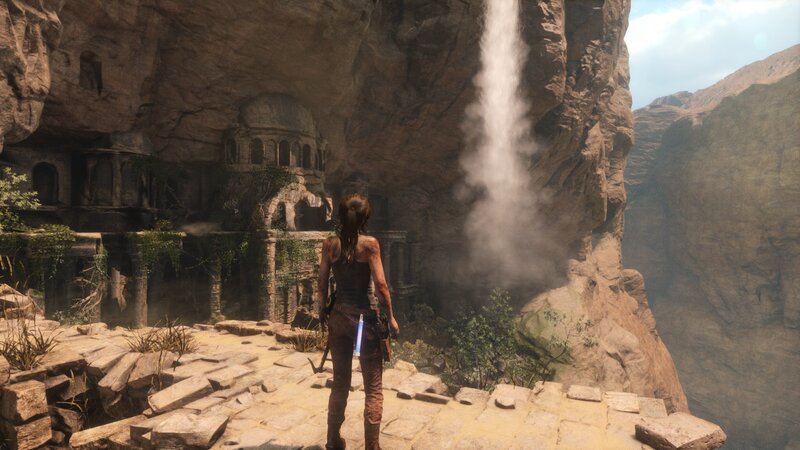 Lara Croft in Canyon — Brown